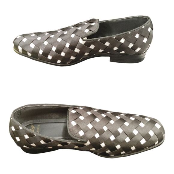 MEN\'S FASHION PLAIN TOE SMOKER DRESS WEAVE SLIP ON BY AFTER MIDNIGHT. PRINCE. main image 5